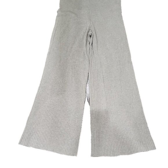 The Drop Sweater Pants Catalina Pull-On Rib Flare Beige NWOT Women's Large - Picture 3 of 10